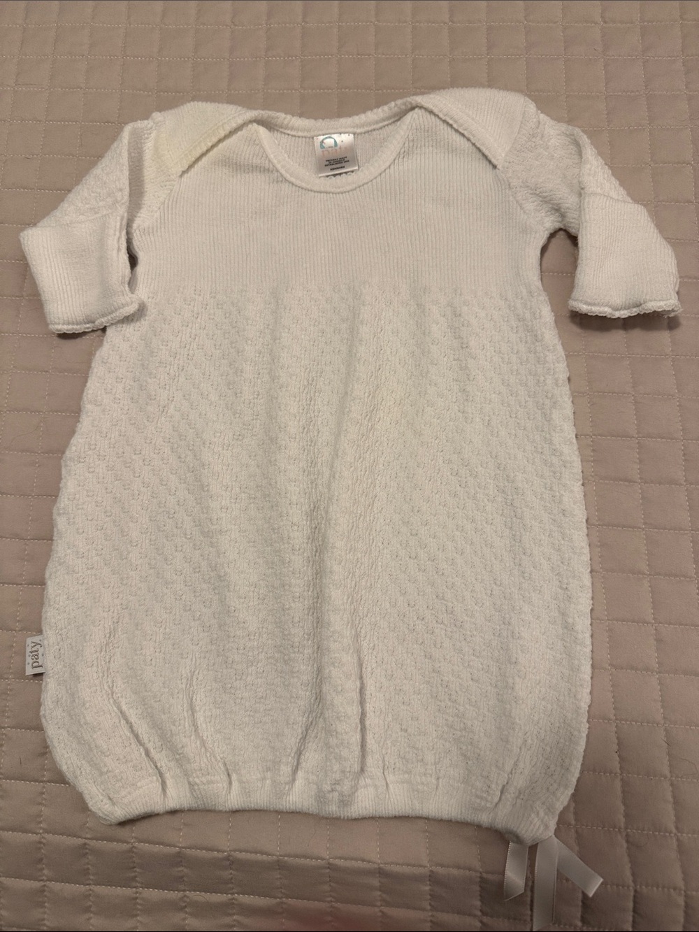 Paty newborn white gown